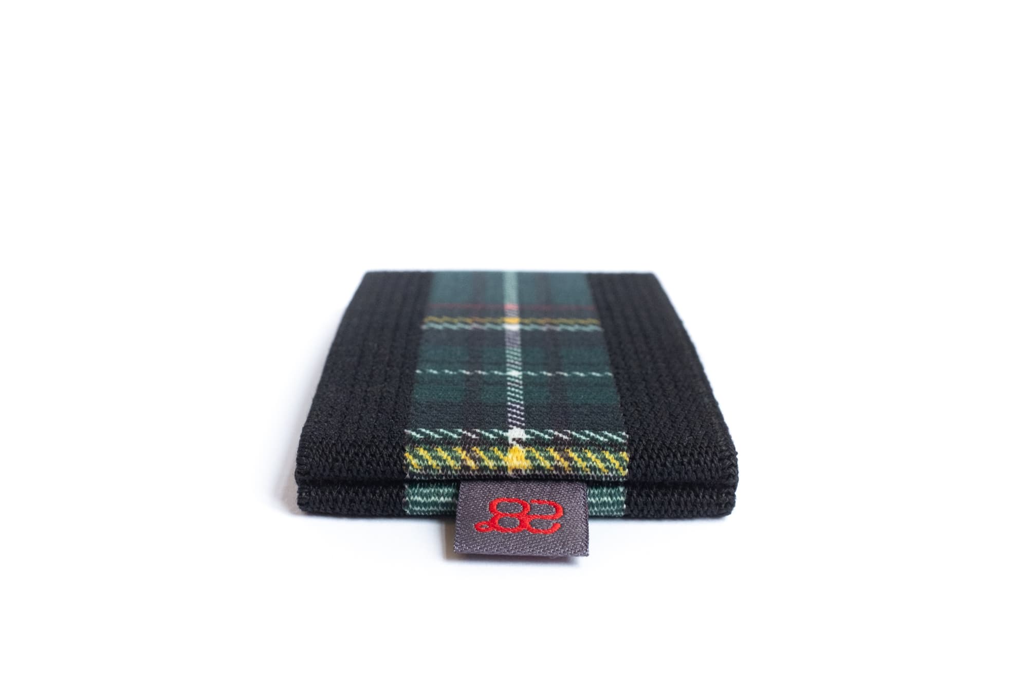 Nº8 portemonnee in zwart met tartan-band, foto 2